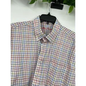 Alan Flusser Button Up Shirt Size XL Long Sleeve‎ Multicolor Mens